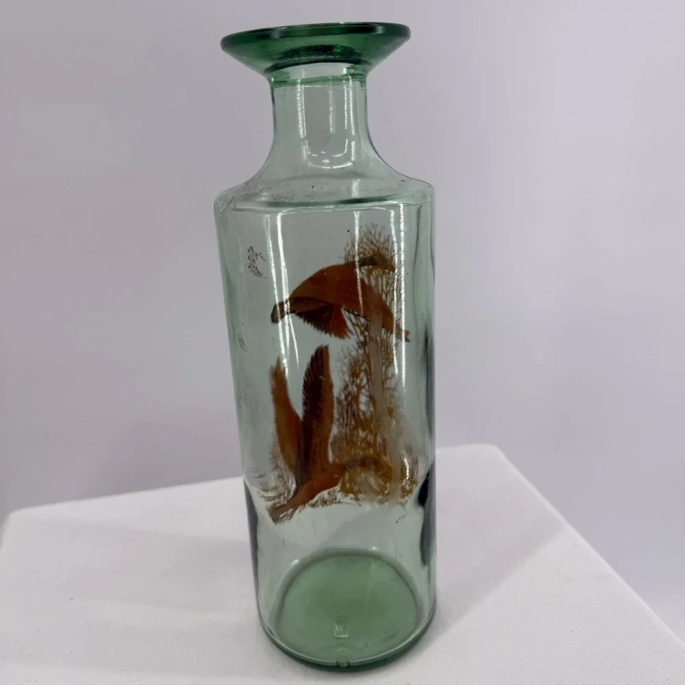 Old Fitzgerald Decanter Kentucky Bourbon Whiskey Wildlife Series Geese No‎ Lid